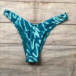 Blackbough Teal Wave Bikini Bottom